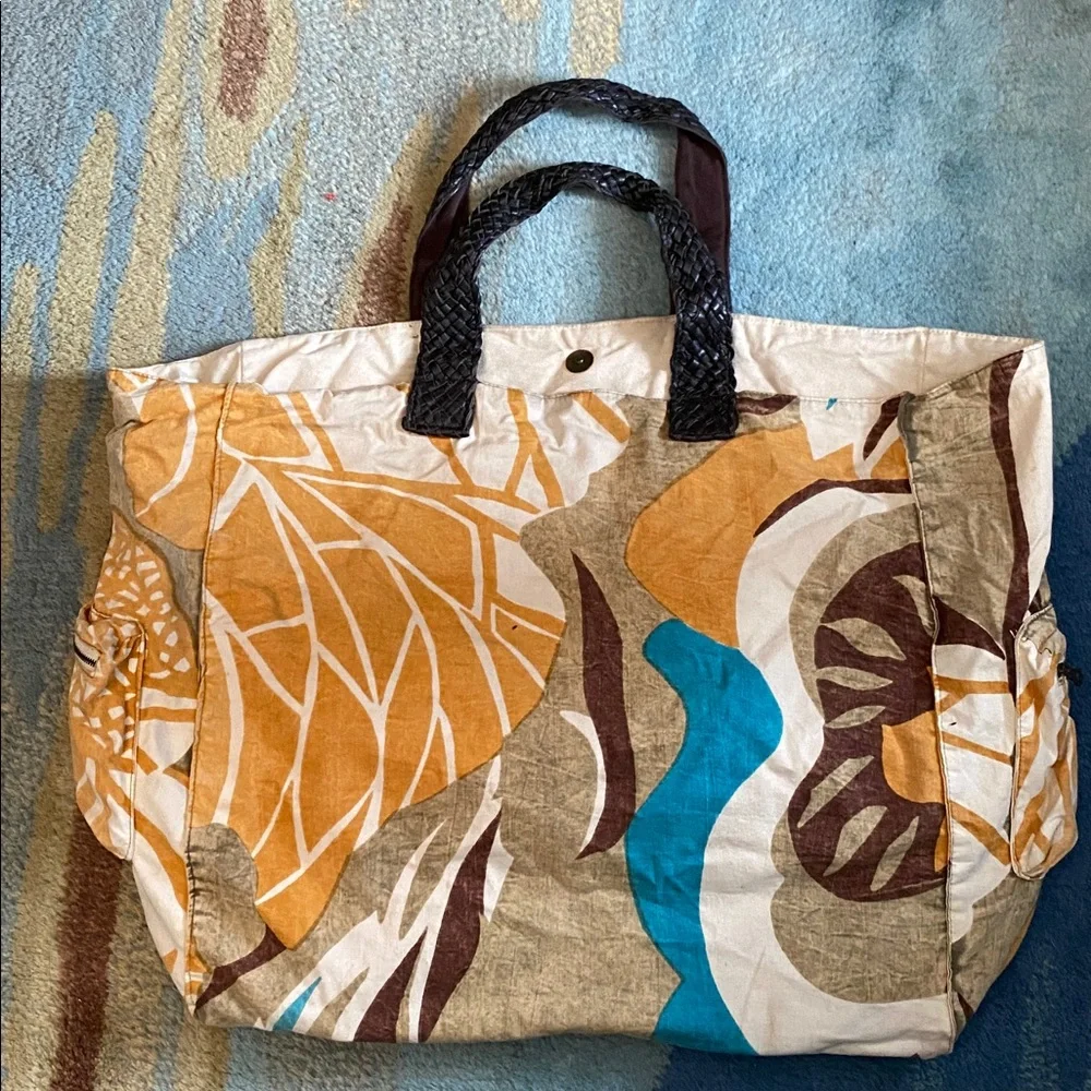 Antik Batik Multicolor Patterned Women's Oversized Tote Bag